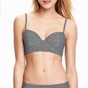 Old Navy polka dot underwire bikini swim top (XS)